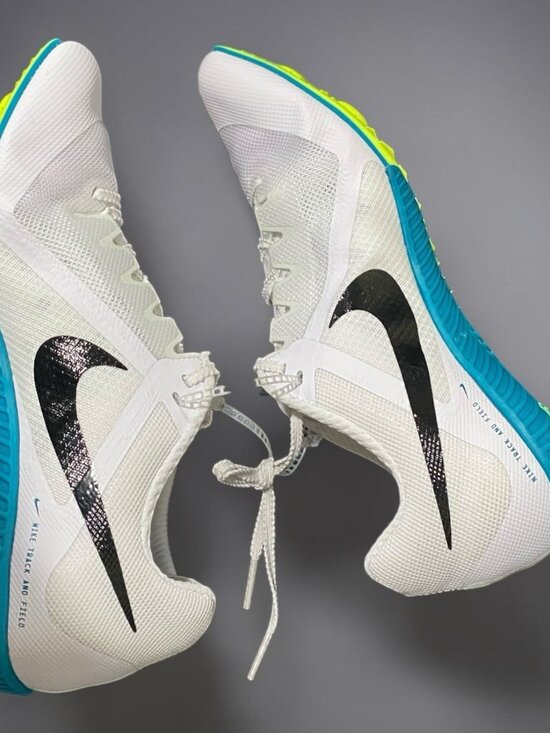 Nike Zoom Rival Multi Mens Size 10 Running Spikes Shoes White Green FZ9664-102 main image 5